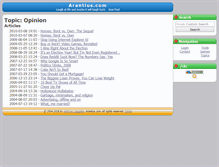 Tablet Screenshot of opinion.arantius.com