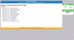 Desktop Screenshot of greasemonkey-user-scripts.arantius.com