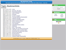 Tablet Screenshot of bookmarklets.arantius.com