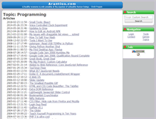 Tablet Screenshot of programming.arantius.com